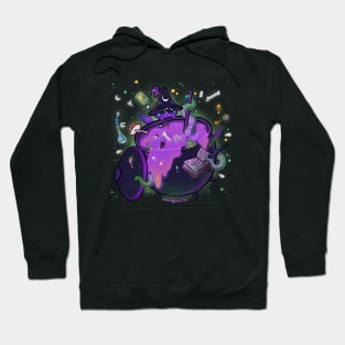 Spooky Cauldron Cat Hoodie